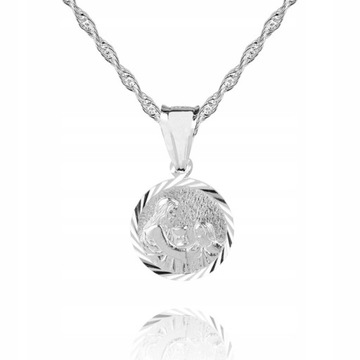 ! 925 Серебряная католическая медаль 925 1,26 г 2 см M44