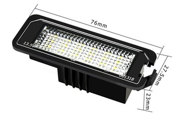 фото thumb №15, Лампочки led підсвітка номерного знака реєстраційний vw golf polo - передній. washi