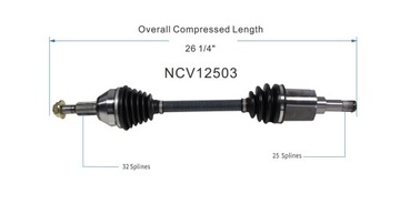 фото thumb №2, Піввісь шарнір ліва interpart dodge caravan 3.3 08-