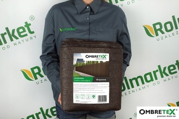 ТЕНЕВАЯ СЕТКА ВЯЗАННАЯ ДЛЯ ЗАБОРА КОРИЧНЕВАЯ УФ 1,7х20м 95% 200г