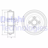 фото thumb №2, Delphi bf574 барабан тормозной