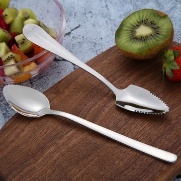 Łyżka do grejpfruta z ząbkowaną krawędzią ze stali nierdzewnej