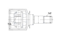 фото thumb №5, Шарнир внутренний mercedes gl x164 06- левый передний nty