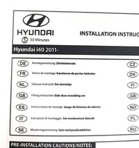 фото thumb №7, Накладки декоративные нижние боковой чёрные kpl hyundai i40 sedan 2011+ nowe оригинальный номер