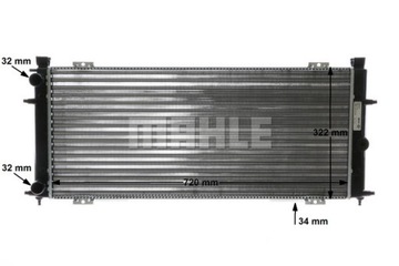 фото thumb №11, Радиаторов vw t4 1.9d,2.4d 90-94 mahle cr 173 000s радиаторов, система