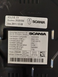 фото thumb №3, Scania r приборы счетчик 2020194 1887264
