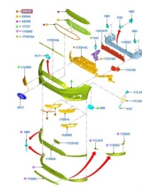 фото thumb №5, Рамка противотуманной фары левая ford focus mk3 2014-18