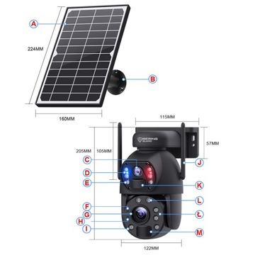 FOTOPUŁAPKA GSM SOLAR ZOOM OPTYCZNY x36 8MP DWA OBIEKTYWY BERING GUARD