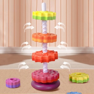 Игрушка Spin Stack Пластиковое красочное колесо