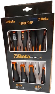 Komplet wkrętaki śrubokręty Beta 1203E/D8P 8szt.