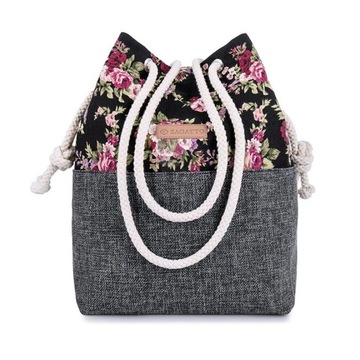Torebka damska worek pojemna torba shopper vintage miejska na ramię ZAGATTO