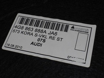 фото thumb №6, Ap боковина багажника правий 4g8863888a ja6 audi a7