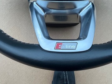 фото thumb №5, Audi q7 4m s-line кермо ручка пелюстки шкіра