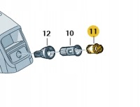 фото thumb №2, Nowa оригінальна заглушка решітка радіатора прикурювача audi