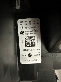 фото thumb №9, Vw id4 лампы перед полный led iq light kpl идеальные