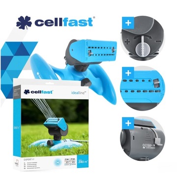 Zraszacz Ogrodowy Oscylacyjny Cellfast 16DYSZ EXPERT IDEAL Regulowany 240m2