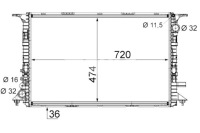 Купить Радиатор двигателя воды audi a8 d4 4.0-6.3 11.09-01.18 mahle, фото thumb