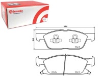 фото thumb №15, Brembo p 24 188 комплект гальмівні колодки гальмівних, гальма дискові
