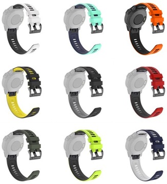 GRANATOWO-BIAŁY Pasek Garmin Fenix 5S Plus (Tech-Band)