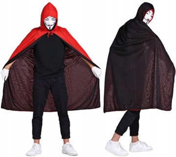 PELERYNA GOTYCKA Z KAPTUREM HALLOWEEN 140CM