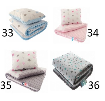 Комплект для коляски Одеяло 50х75+30х35 Minky+вышивка