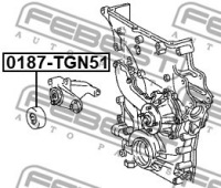 фото thumb №3, Ролик натяжитель ремень клиновой toyota crown dyna