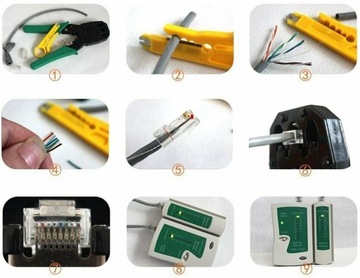 СЪЕМНИК ДЛЯ КАБЕЛЬНОГО ТЕСТЕРА RJ45 Щипцы для обжима LAN3 ИНСТРУМЕНТ