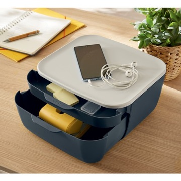 Контейнер Leitz Cozy с 2 ящиками, серый