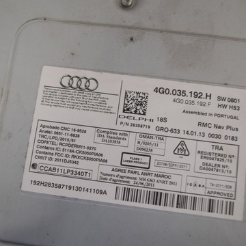 фото thumb №6, Audi a7 s7 4g 2013 панель / радиопроигрыватель cd/dvd/gps