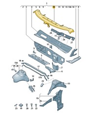фото thumb №1, Ветровик усилитель рамы окно seat leon 3 iii