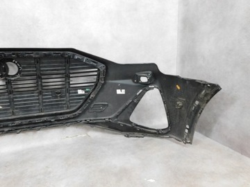 фото thumb №11, Audi e tron 4ke s line бампер перед переднє решітка радіатора чорний