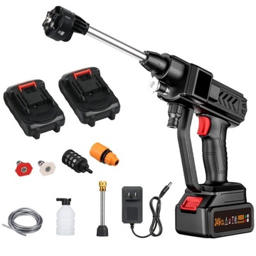 WYSOKOCIŚNIENIOWY PISTOLET DO MYCIA SAMOCHODU AUTA 300W+2AKU