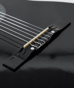 GITARA KLASYCZNA PEŁNOWYMIAROWA 4/4 AKUSTYCZNA +AKCESORIA +TUNER CZARNA.