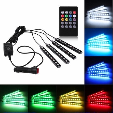 Светодиоды RGB NEON лента для салона АВТОМОБИЛЯ 36 светодиодов