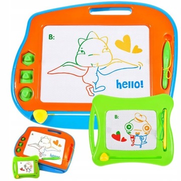 Kolorowy Znikopis Tablet Graficzny 2w1 Duży + Mały