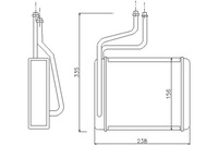 фото thumb №1, Nissens 71744 теплообмінник тепла, обігрівач салону