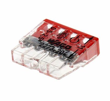 WAGO COMPACT 4-проводной быстроразъемный разъем