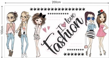 Наклейки на стену FASHION MODA 100X200см F