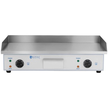 GRILL PŁYTA GRILLOWA GŁADKA ELEKTRYCZNA 2x 2200 W STAL NIERDZEWNA 730 mm