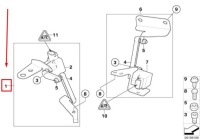 фото thumb №8, Mini cabrio r52 датчик уровня передних фары 37146784698