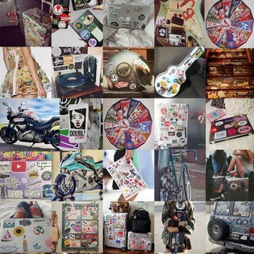 НАКЛЕЙКИ TOP ANIME MIX STICKERBOMB НАКЛЕЙКИ 50 шт.