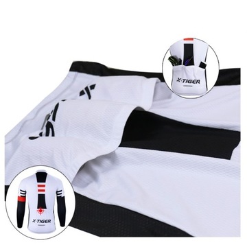 Bluza Do Jazdy Na Rowerze Z Odblaskami Męska Rozpinana Wiosenna Ciepła XL