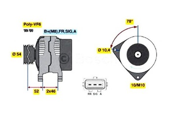 фото thumb №2, Bos0 986 049 171 генератор ford c-max 07-