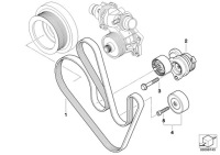 Натяжитель ремень насоса воды bmw e65 740 745 - 11287806252 Недорого, фото thumb