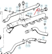 фото thumb №9, Шланг водяной термостата bmw 3 e30 11531309693