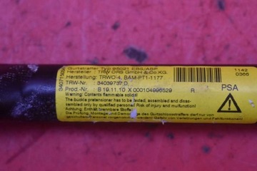 фото thumb №8, Pas безопасности правый перед 9682036580 peugeot 5008 1 i 09-13