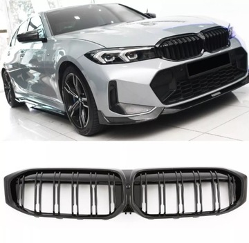 фото thumb №10, Решітки радіатора решітка радіатора бампера чорний блиск do bmw g20 g21 2022-2024 + lci рестайлінг