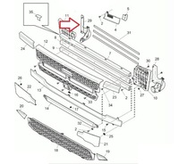 фото thumb №2, Петля решётка нижний правый scania r s 17-