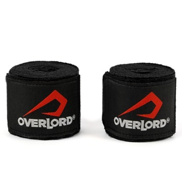 Бинты боксерские Overlord 400 см черные