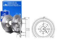 фото thumb №1, Тормозные барабаны тормозные opel astra f astra f classic astra